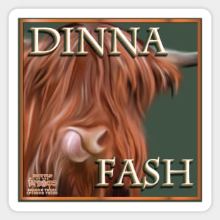 Dinna Fash Sticker